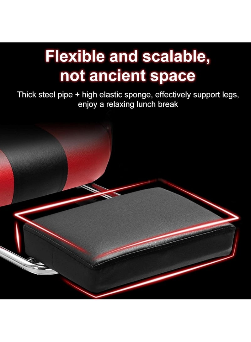 Huitich Ergonomic Gaming Chair with Footrest, 7-Point Massage, and LED Lights Bluetooth Black And Red - Image 3
