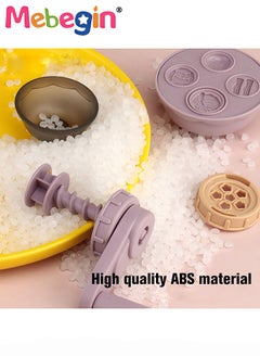 MEBEGIN Multi-colored Ice Cream Making Set, DIY Playdough Set with 12 Colors of Clay and 28PCS Accessories, Fun Non-toxic Clay Modelling Kit, Creative Cook Set for Kids, Fun Play House Toys, Ideal Children's Gift, 11*8.5*15cm  - Image 3