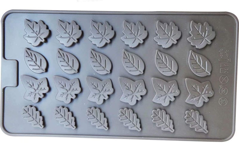 Mini Skater 2 PSC 24-cavity Leaf Shape Silicone Mold for Making Soap, Candle, Candy, Chocolate, and More (Leaf Shape Mold) - Image 4