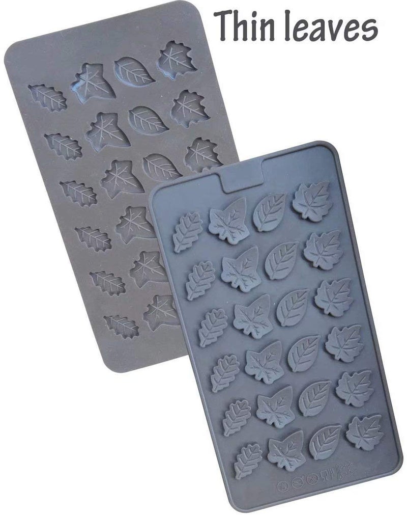 Mini Skater 2 PSC 24-cavity Leaf Shape Silicone Mold for Making Soap, Candle, Candy, Chocolate, and More (Leaf Shape Mold) - Image 5