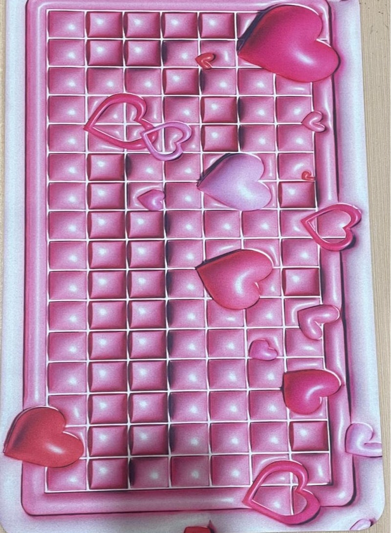 3D Cute Bath Mat , Non-Slip, Absorbent Shower Mat randoms shapes  - Image 5