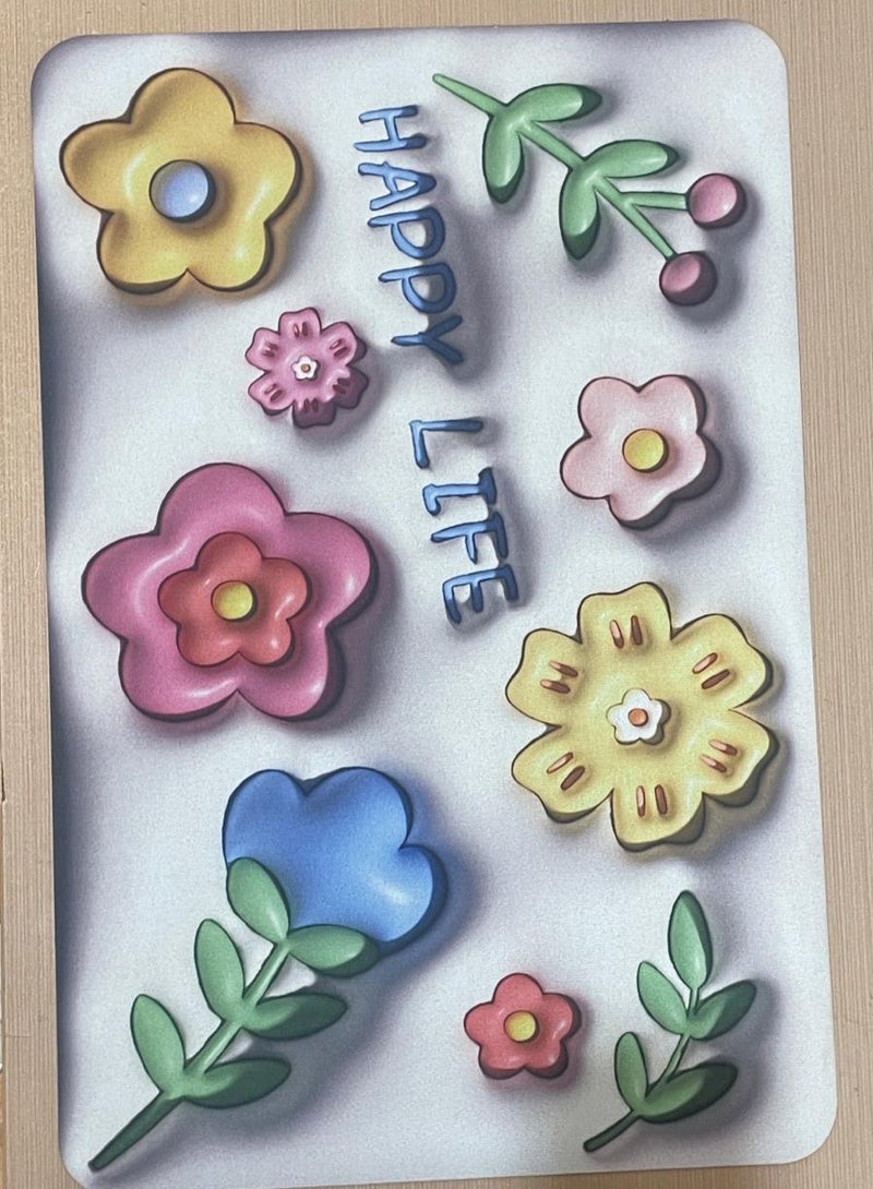 3D Cute Bath Mat , Non-Slip, Absorbent Shower Mat randoms shapes  - Image 3
