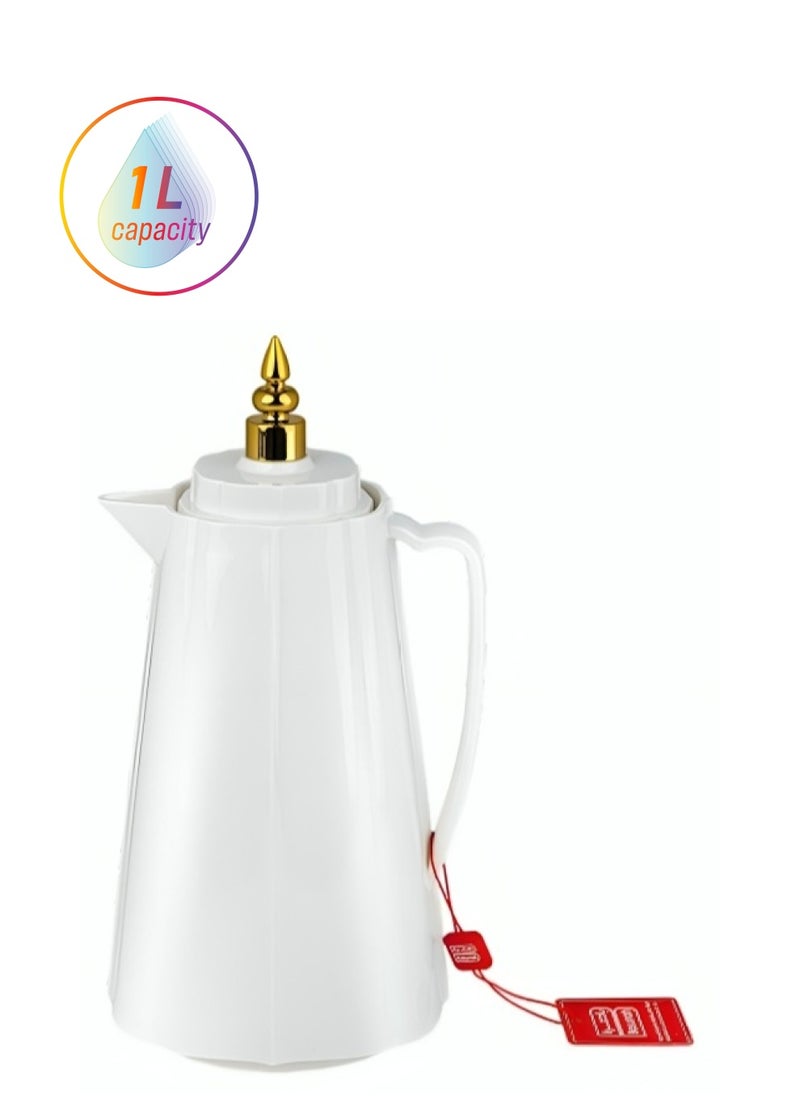 BASURRAH BASURRAH 1L Tea and Coffee Thermos - White  - Image 1