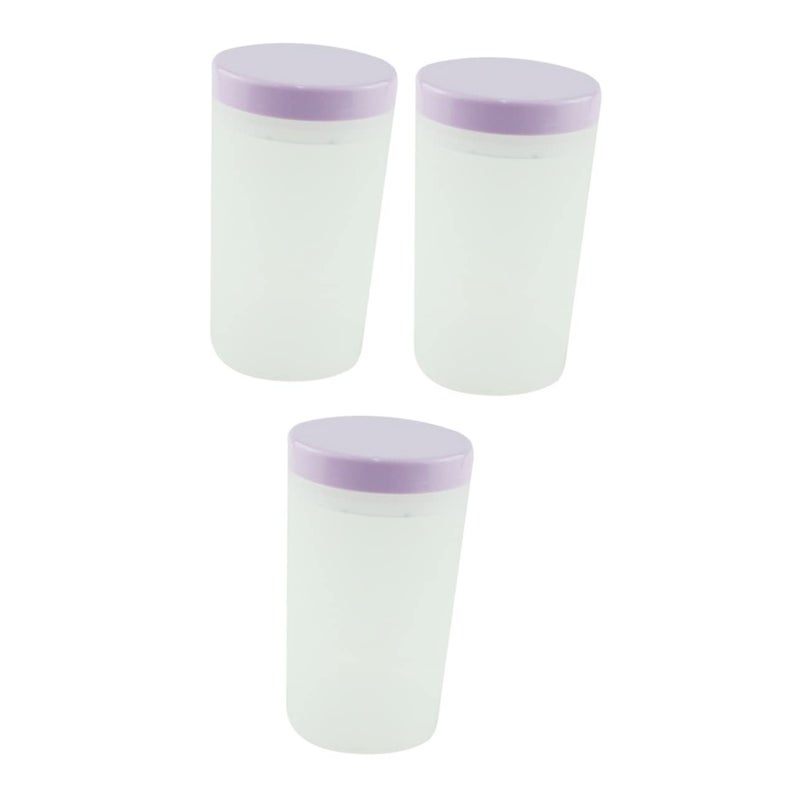 3Pcs Nail Brush Holder Pen Washing Cup Set Lightweight Safe Design For Home Use - Image 1