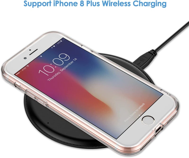 Nishtech غطاء خلفي شفاف هجين ناعم رقيق مضاد للغبار لجهاز آيفون 7 بلس/آيفون 8 بلس مع حماية الكاميرا - Image 5