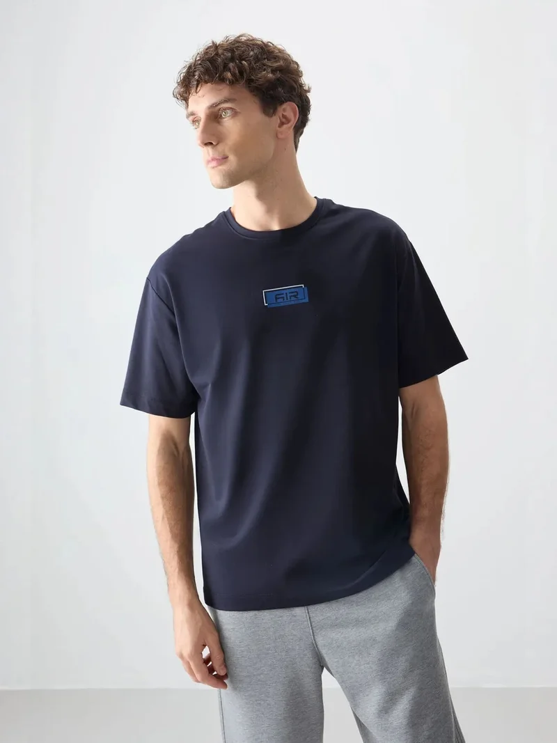 TOMMYLIFE TOMMY Oversized Logo Patch T-Shirt