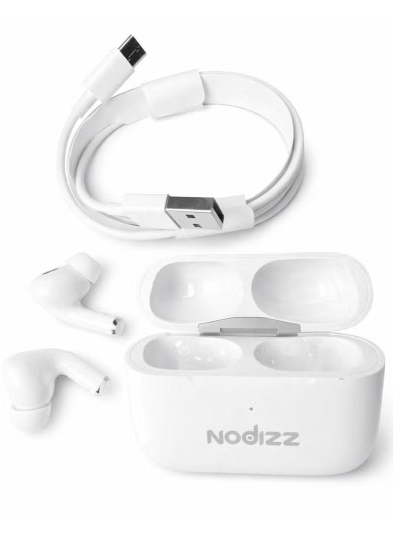 nodizz DT05 سماعات أذن لاسلكية حقيقية بلوتوث 5.4، سماعات TWS متميزة مع علبة شحن، صوت عميق، مكالمات صوتية عالية الدقة، صوت منخفض التأخير، شحن سريع وعمر بطارية طويل - Image 2