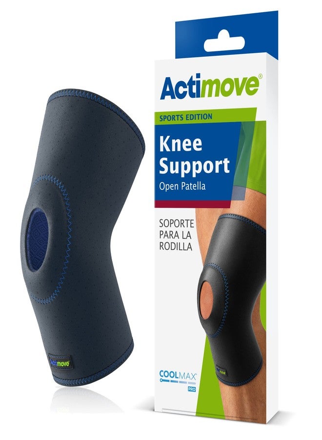 Actimove Sports Edition Knee Support Open Patella, Navy, Medium - Image 1
