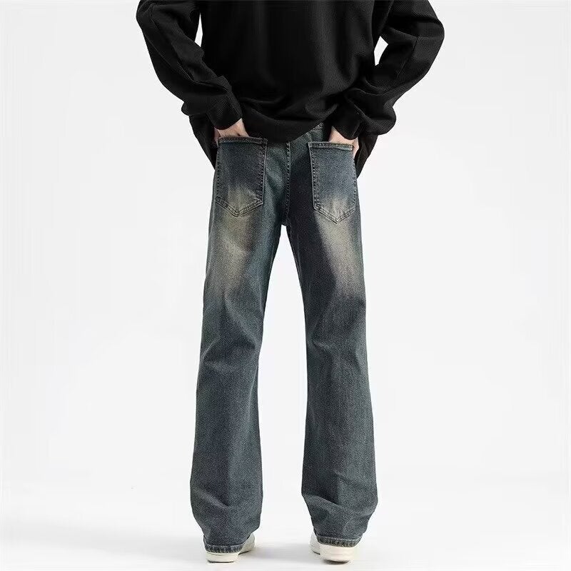 Unisex Classic Denim Jeans Loose Fit Daily Outdoor Wear - Image 3