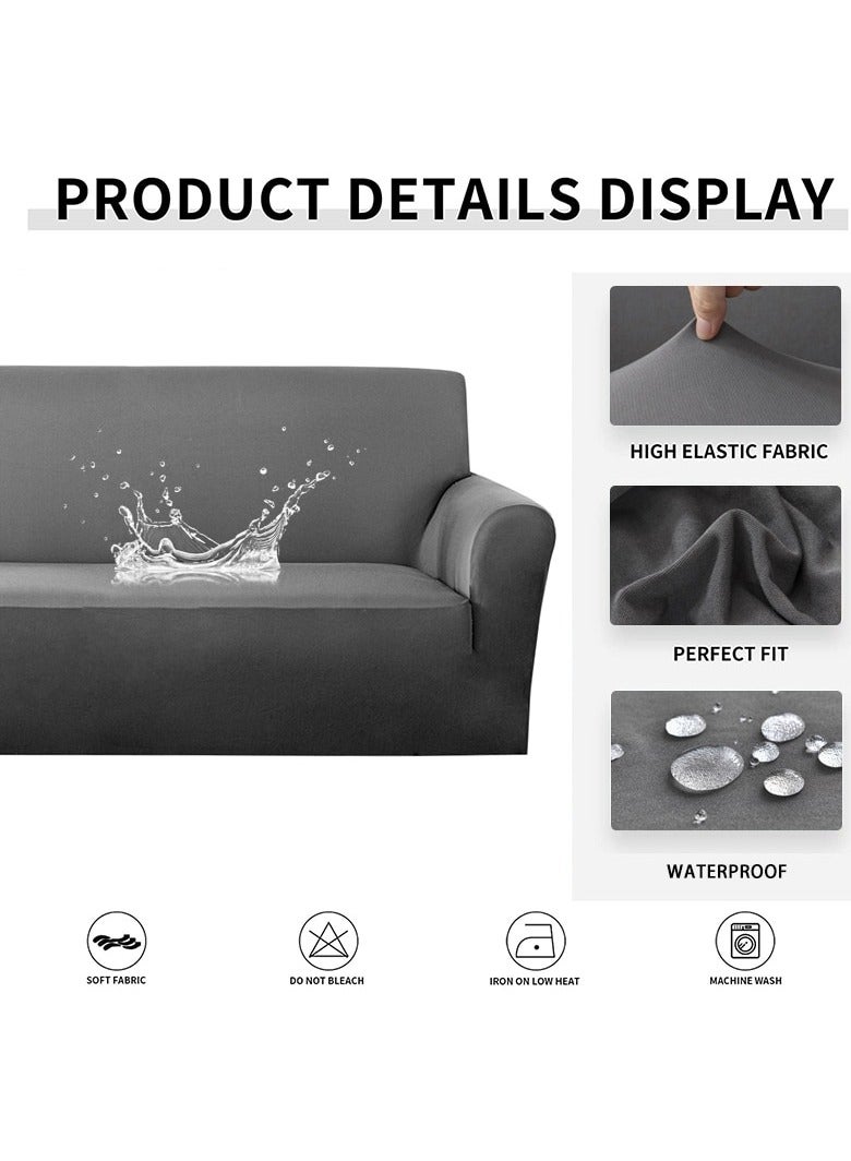 EVORY HOME Sofa Covers Waterproof Velvet Flower L Shape 5.5 Meter Water Resistant  - Image 2