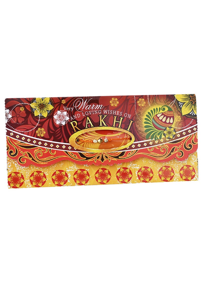 Saugat Traders Saugat Traders Designer Rakhi Combo Set for Bhaiya and Bhabhi with Gift- Celebration Chocolate Pack with Raksha Bhandan Greeting Card -Rakhi for Elder-Younger Brother  - Image 4