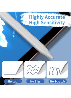 Generic JXYHMY Stylus Pens for Touch Screens, Universal Fine Point iPad Pencil with Magnetic Adsorption Compatible with iPhone/iPad/Samsung/Android/Tablet & Other Touch Screens (White)  - Image 5