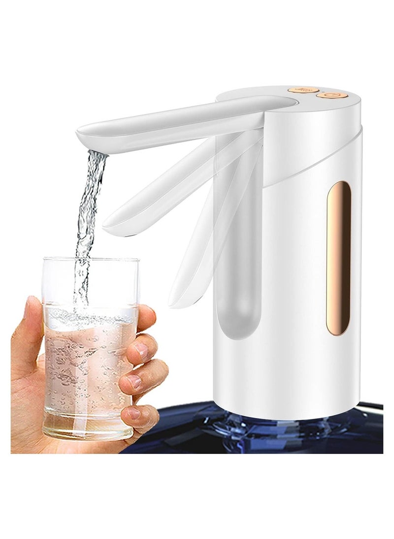 Electric Water Pump, Water Bottle Dispenser, Foldable Automatic Drinking Water Pump, USB Charging Wireless Water Jug Pump, Portable Water Dispenser For Indoor  Outdoor - Image 1