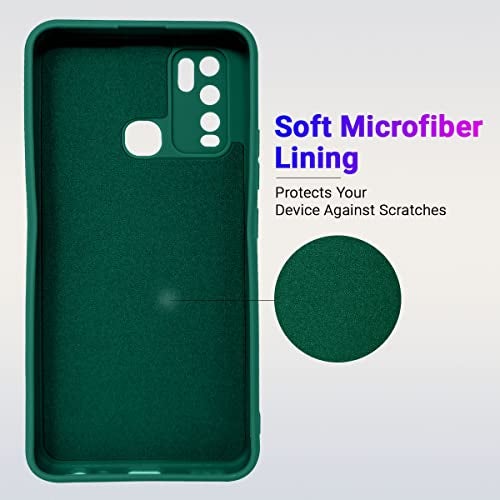 LIRAMARK Silicone Soft Back Cover Case for Vivo Y50 / Y30 (Silicone Green) - Image 3