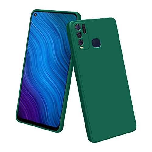 LIRAMARK Silicone Soft Back Cover Case for Vivo Y50 / Y30 (Silicone Green) - Image 1