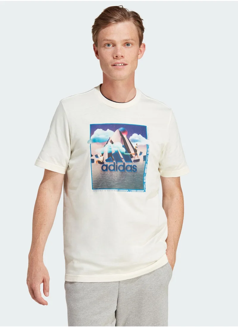Adidas Landscape Badge Of Sport T-Shirt