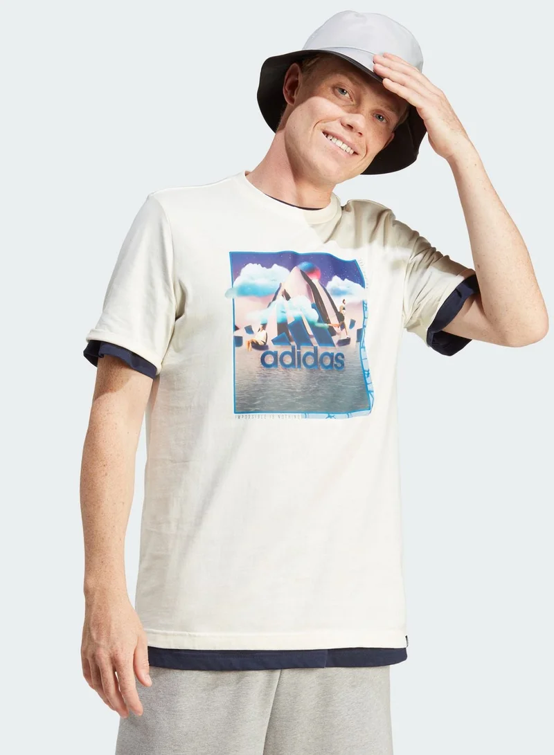 Adidas Landscape Badge Of Sport T-Shirt