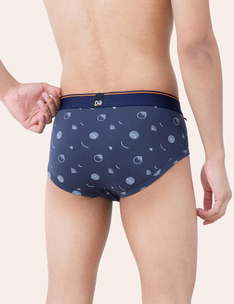 DAMENSCH Men's Regular Fit Printed Cotton Briefs Underwear| Combed Cotton, Stretchy Fabric, Anti-Bacterial and Microfibre Waistband Innerwear for Men, Briefs for Men-M - Image 4