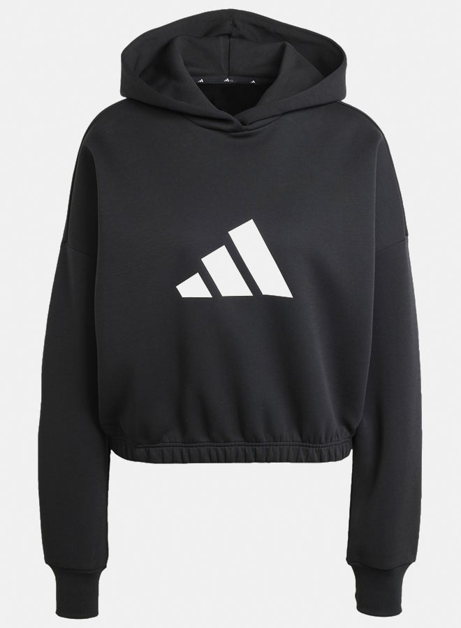 Adidas future icons three bar women's hooded sweatshirt - Image 2