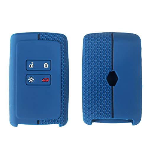 CARMATE Silicone Car Key Cover KC-46 Fit for Renault Triber-Blue - Image 4