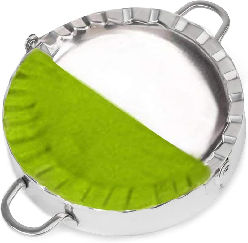 AUAM Stainless Steel Empanada Ravioli Maker Press, Dumpling Pierogi Mold - Wonton Mould, Easy-tool for Dumpling Wrapper Dough Stamp Cutter Pastry Pie Making (Extra Large 6 inch) - Image 1