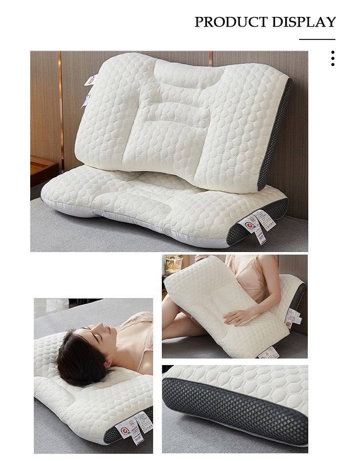 DUNISO Super Comfort Ergonomic Pillow for Neck Head and Shoulder Pain Relief Contour Support Pillows for Bed Sleeping Orthopedic Cervical Spine Stretch Pillow for Side Back Stomach Sleeper - Image 5