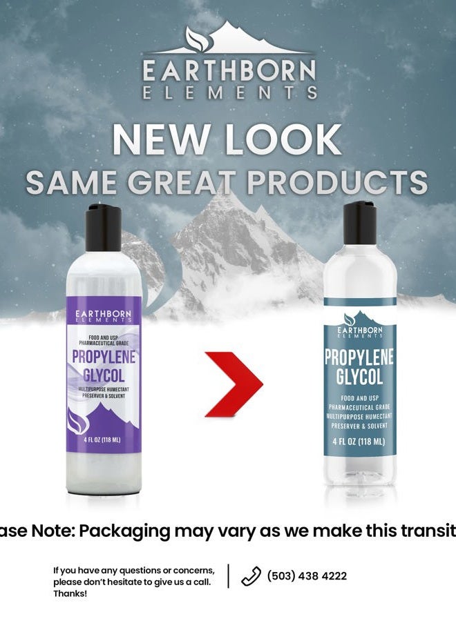 earthborn elements جلايكول البروبلين 4 أونصة سائلة، نقي وغير مخفف، بدون إضافات - Image 3