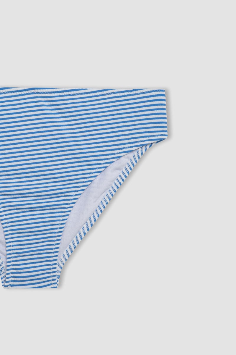 DeFacto Blue Girl Girl Striped 2 Piece Bikini Set Casual - Image 5