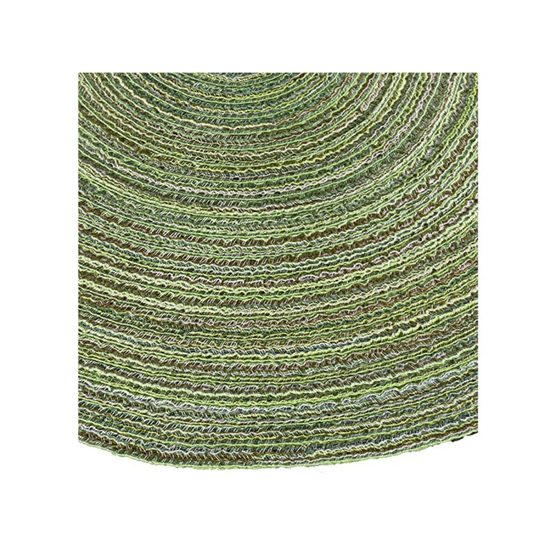 SOLARAE Set of 6 Round Cotton Placemats, 15 Inch Round Table Placemats Washable Heat Insulation Braided Cotton Dinner Table Mats for Restaurant, Cafe and Home Kitchen Decoration - Image 3