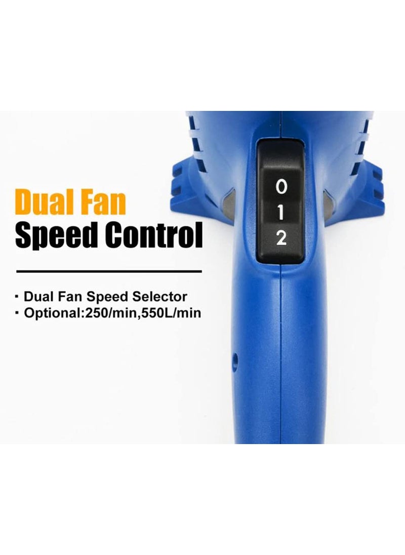 MLD MLD HRG8 Heat Gun Hot Air Gun Solder Hair Dryer Temperaturecontrolled Building Hot Air Soldering Construction Heat Guns 2000WattsColorMulti MaterialPlastic  - Image 3