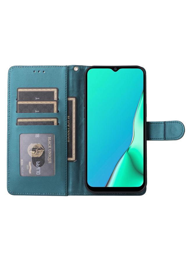 اس-توب جراب هاتف OPPO A9 / A5 2020 جراب هاتف جلدي شبكي ماسي قابل للطي - Image 4