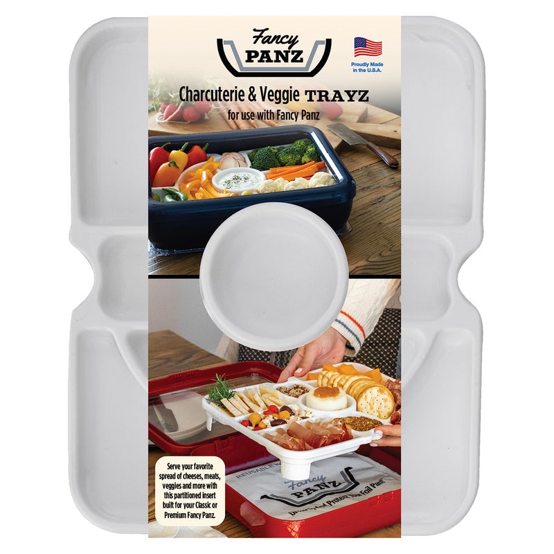 Fancy Panz Trayz Insert Made in the USA Fits Classic  Premium Fanzy Panz Charcutereie  Veggie Trayz Insert