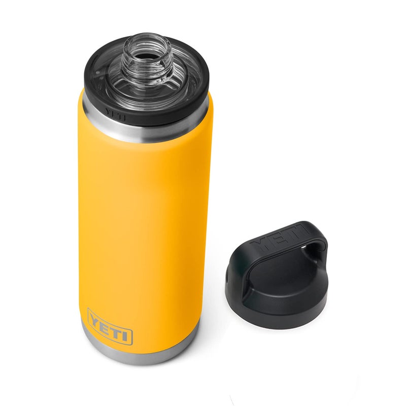YETI Rambler 26 oz Bottle, Vacuum Insulated, Stainless Steel with Chug Cap, Alpine Yellow - Image 1