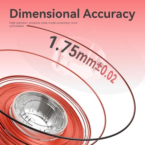 chitu systems Conjure Silk Dual Color PLA Filament 1.75mm, Transparent Detachable Reusable Spool Compatible with Bambu Lab AMS Refill, Shiny Black Red Gradient 3D Printer Filament 1KG -Smooth Printing, No Clog - Image 5
