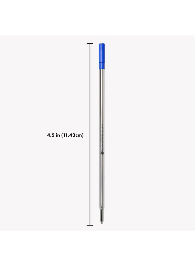 Monteverde Ballpoint Refill to Fit Dupont Ballpoint Pens, Medium Point, Soft Roll, Blue, 2 per Pack (T132BU) - Image 4