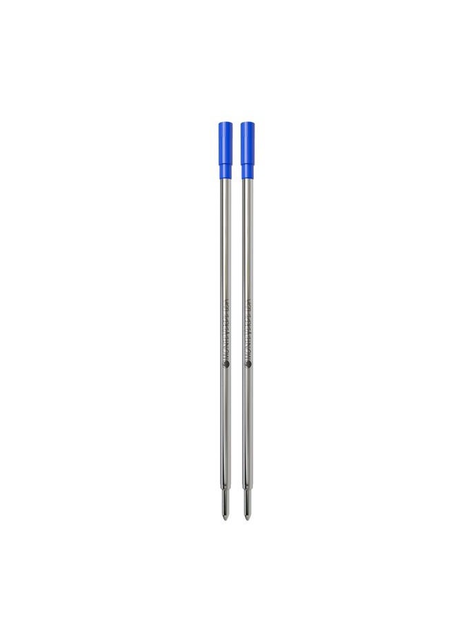 Monteverde Ballpoint Refill to Fit Dupont Ballpoint Pens, Medium Point, Soft Roll, Blue, 2 per Pack (T132BU) - Image 1