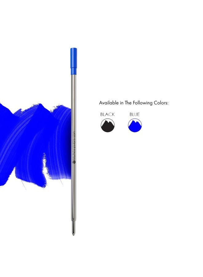 Monteverde Ballpoint Refill to Fit Dupont Ballpoint Pens, Medium Point, Soft Roll, Blue, 2 per Pack (T132BU) - Image 2