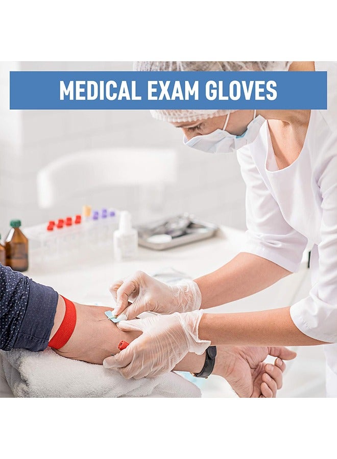 general Disposable Gloves L, Food Safe，Latex-Free and Powder-Free Clear Nitrile Gloves for Cooking, Food Prep, Household Cleaning,100 Counts - Image 5