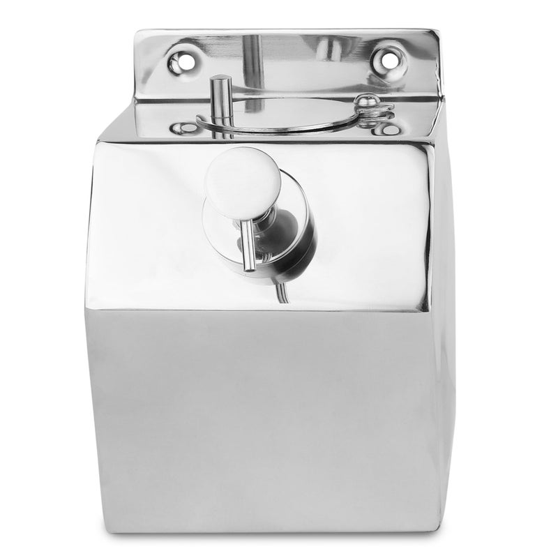 BATH GURU Stainless Steel Liquid Soap/Shampoo Dispenser for Bathroom & Kitchen - 500 ML (Heavy Duty, Brass Pump) - Image 1