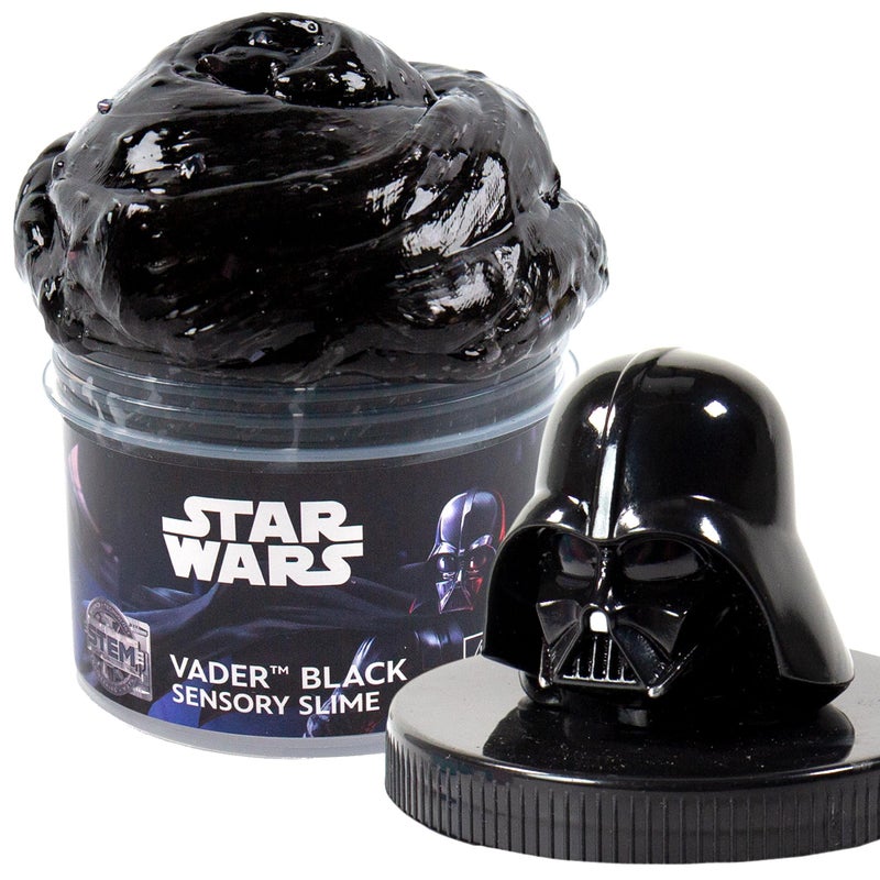 STAR WARS Vader Black Slime, 8 oz Galaxy Slime, Pre-Made Darth Vader Slime, Party Favors for Kids, Perfect for Goodie Bags, Desk Toys, Star Wars Merch, Star Wars Toys, Gifts for 6 Year Old Boys - Image 1