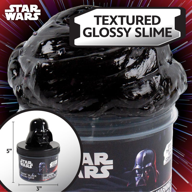 STAR WARS Vader Black Slime, 8 oz Galaxy Slime, Pre-Made Darth Vader Slime, Party Favors for Kids, Perfect for Goodie Bags, Desk Toys, Star Wars Merch, Star Wars Toys, Gifts for 6 Year Old Boys - Image 2