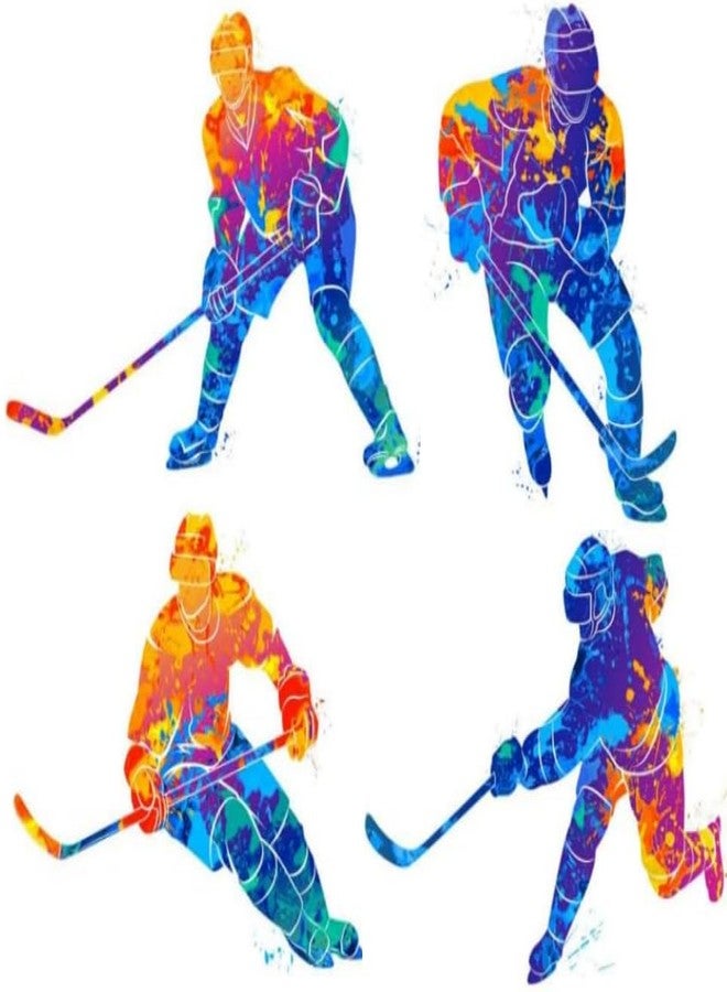 Zaiphany Large Hockey Wall Decal Stickers for Kids Boys Bedroom Decor,Large Hockey Player Wall Decals Peel and Stick for Boys Room,Hockey Wall Art Decals, Hockey Room Decor - Image 1