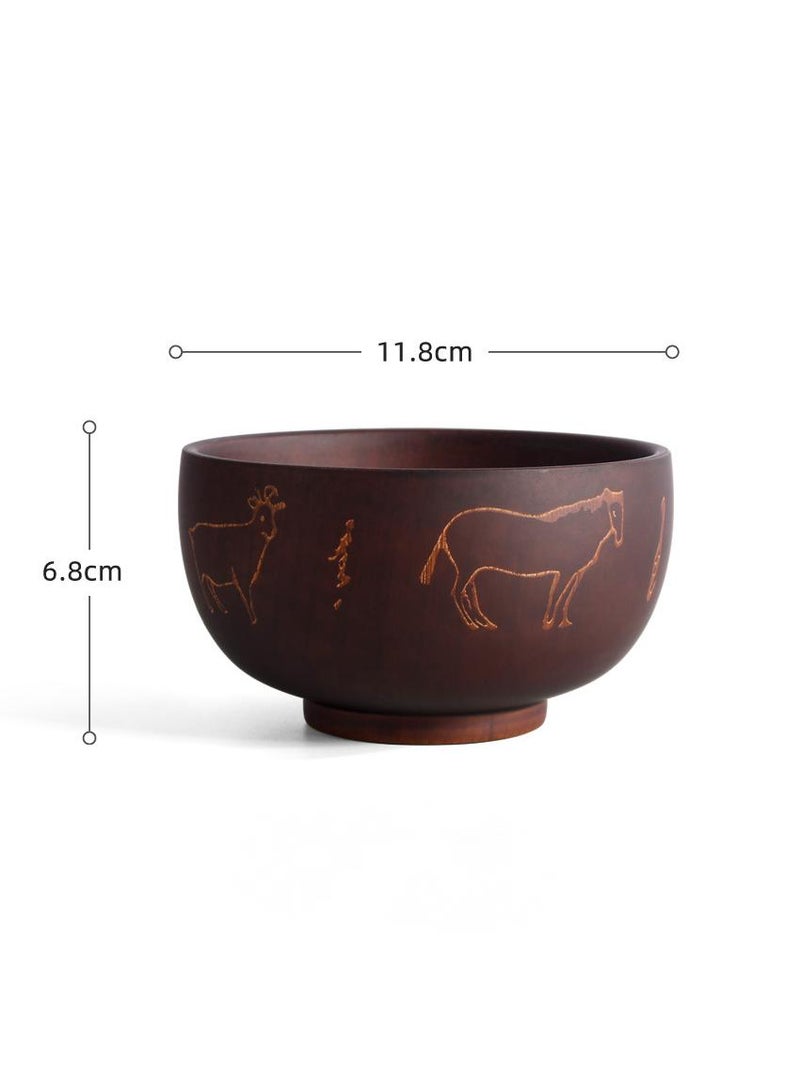 general 5-Piece Wooden Bowl Wooden Milk Tea Bowl  - Image 2