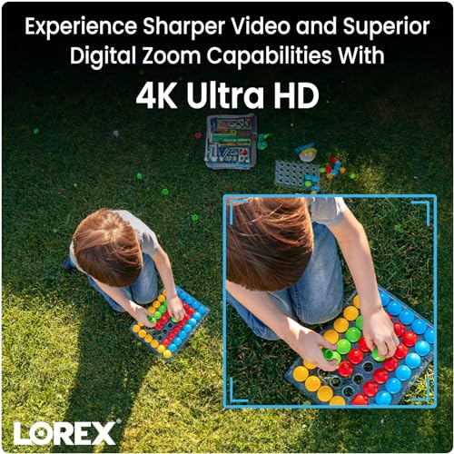 Lorex Fusion 4K Security Camera System w/ 2TB NVR - 8 Channel PoE Wired Home Security System w/ 4 Metal Cameras - Motion Detection, Two-Way Audio, Color Night Vision, Weatherproof Surveillance - Image 2
