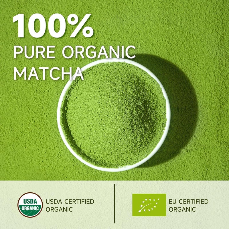 Chaism Pure Organic Matcha Powder - Premium Ceremonial Grade, Single Origin from Wuyi, 1.06oz - Image 3