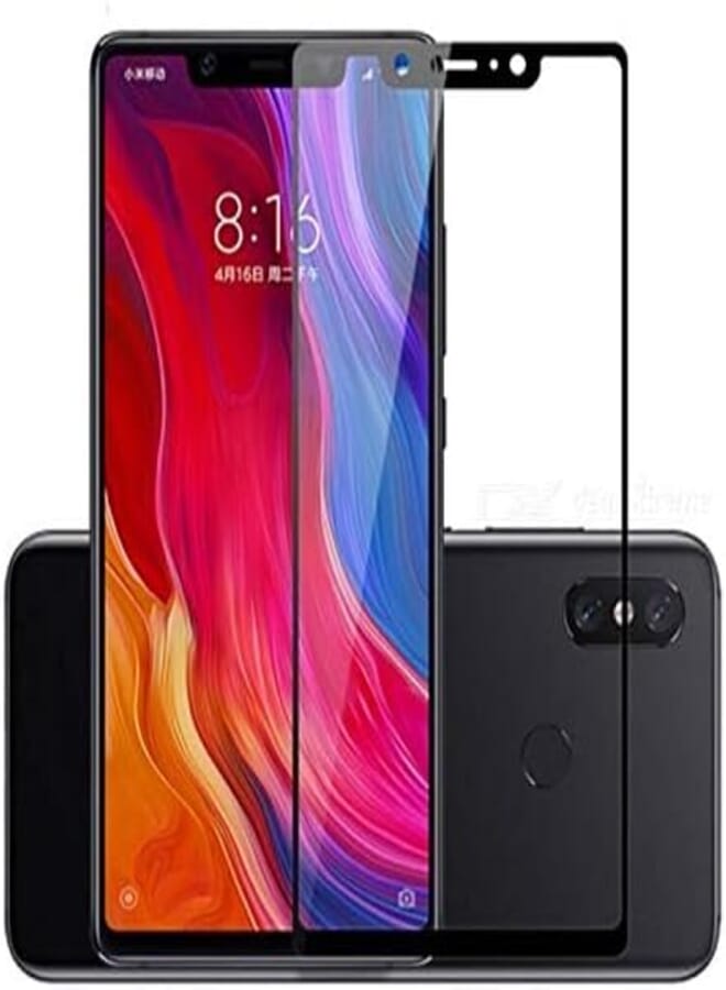 OR tempered glass screen protector for xiaomi mi 8-black 5D