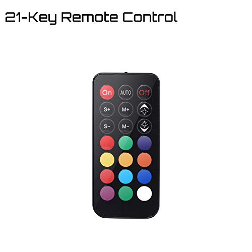 upHere 10-Port 6PIN SATA RGB Hub with 21-Key Remote Control/Splitter for 6-Pin Case Fans in Black-MBX12 - Image 3