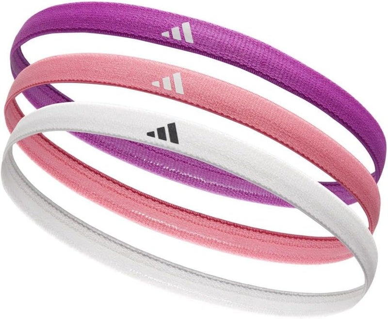 adidas Hairbands Set - Purple Burst, Pink, White