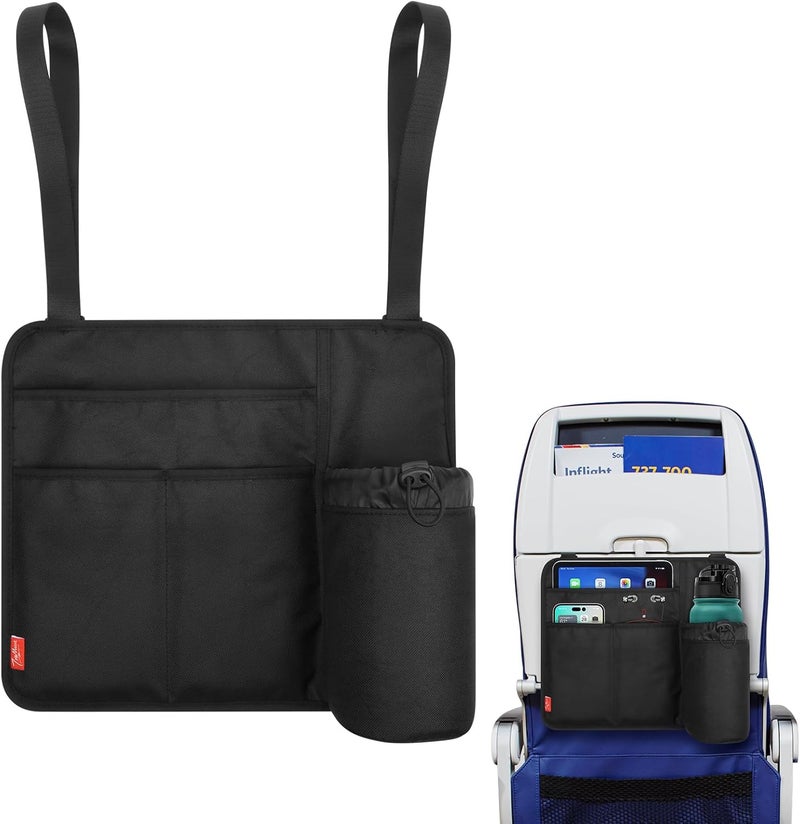 Homakover Airplane Seat Back Organizer & Storage - Black - Image 1