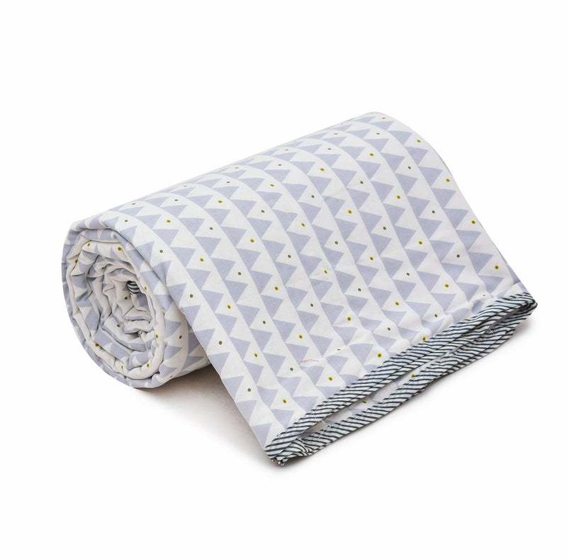 RRC Cotton Reversible Dohar Single Bed, Soft Lightweight Bed Blanket, AC Dohar Blanket for Summers/Winter 57X87(Inches) Flannel Dohar Throws for Bed - Image 4